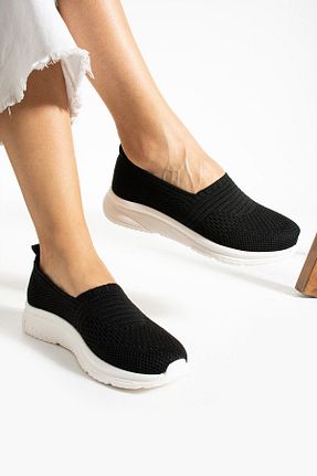کفش اسنیکر مشکی زنانه بدون بند mackrock sports - کد 836337431