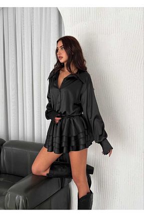 لباس مشکی زنانه بافتنی OlaLady - کد 871064333