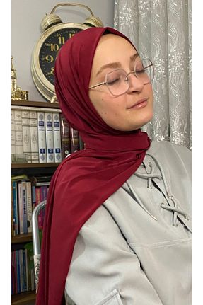 شال زرشکی زنانه پلی استر AHRAR tesettür - کد 871056972
