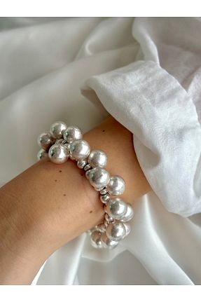 دستبند جواهر متالیک زنانه منجق JEWELRY - کد 871060230