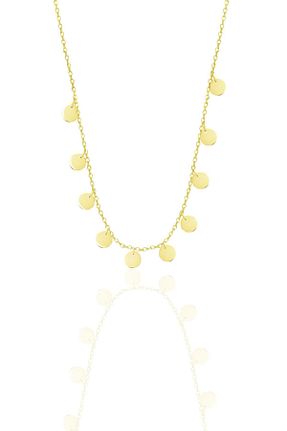 گردنبند نقره طلائی زنانه 925 عیار Söğütlü Silver - کد 871064255