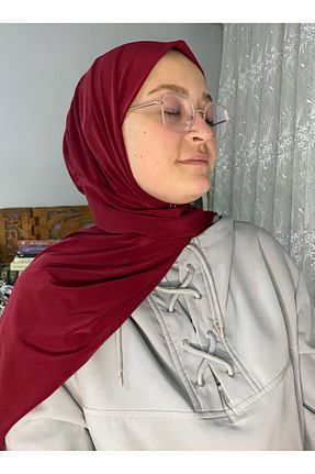 شال زرشکی زنانه پلی استر AHRAR tesettür - کد 871056972