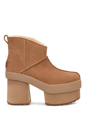 بوت / نیم بوت قهوه ای زنانه جیر UGG - کد 871061639