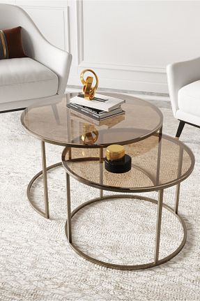 میز جلو مبلی رنگی فلزی Dekoport - کد 871067124