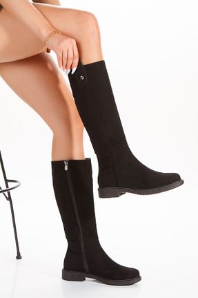 چکمه مشکی زنانه پاشنه کوتاه (1 - 4 سانتی متر) MUMELSHOES - کد 871058930