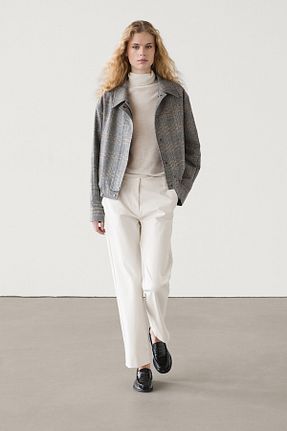 شلوار بژ زنانه پلی استر Massimo Dutti - کد 871085639