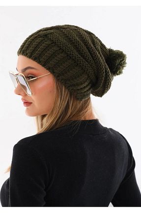 کلاه پشمی خاکی زنانه اکریلیک Wearflawless - کد 871108230