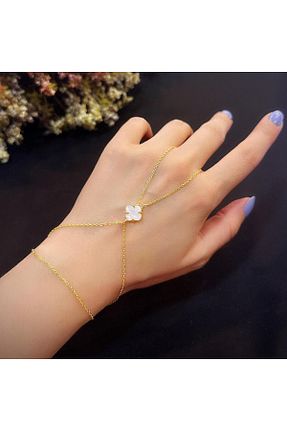 دستبند نقره زرد زنانه 925 عیار Stella - کد 835529580