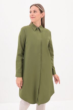 تونیک حجاب خاکی زنانه پنبه پلی استر ALLDAY - کد 286963547