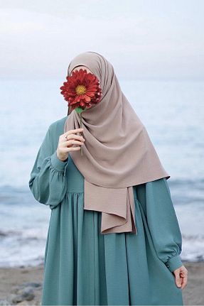 کلاه و ابایا آبی زنانه بافتنی ANDE - کد 412340065