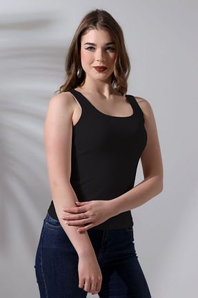 بادی مشکی زنانه یقه U Şiir - کد 806384630