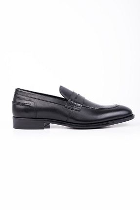 کفش کلاسیک مشکی مردانه چرم خالص İmza - کد 871138163