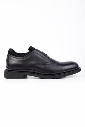 کفش کلاسیک مشکی مردانه چرم خالص İmza - کد 871130282