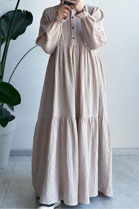لباس حجاب بژ کلوش ANDE - کد 871118636
