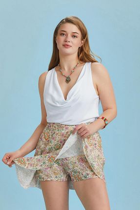 دامن بژ زنانه ویسکون Los Banditos - کد 813879131