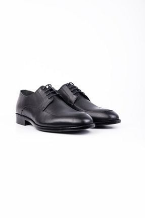 کفش کلاسیک مشکی مردانه چرم خالص İmza - کد 871152715