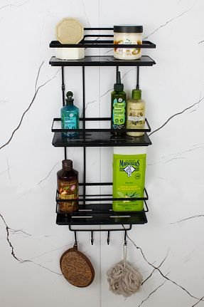 نظم دهنده حمام مشکی استیل ضد زنگ HIMYHOME - کد 697379997