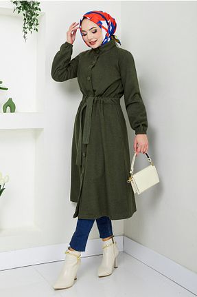 کلاه و ابایا خاکی زنانه مخلوط پلی استر ModaMerve - کد 871158901