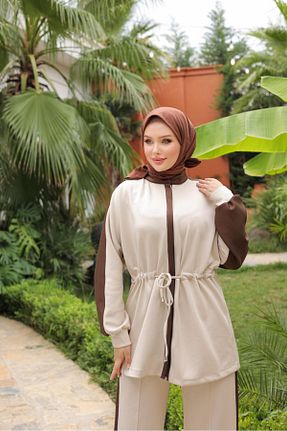 ست گرمکن حجاب بژ زنانه رگولار ISTANBUL STYLES - کد 871371407