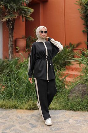 ست گرمکن حجاب مشکی زنانه رگولار ISTANBUL STYLES - کد 871371641