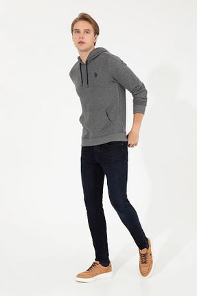 سوئیشرت طوسی مردانه ساده U.S. Polo Assn. - کد 855527888
