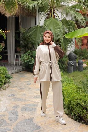 ست گرمکن حجاب بژ زنانه رگولار ISTANBUL STYLES - کد 871371407