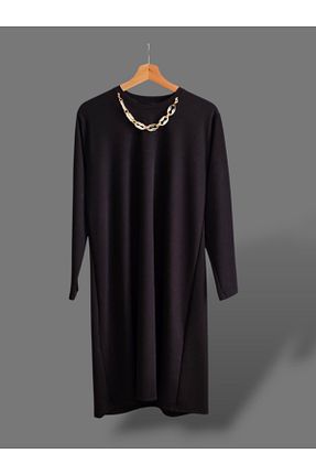 تونیک حجاب مشکی زنانه پنبه ای ENDAMIM - کد 871196861