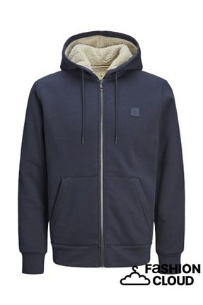 سوئیشرت سرمه ای مردانه ساده Jack & Jones - کد 871189754