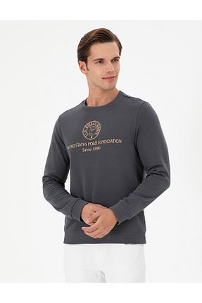 سوئیشرت طوسی مردانه ساده U.S. Polo Assn. - کد 871200007