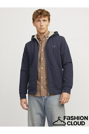 سوئیشرت سرمه ای مردانه ساده Jack & Jones - کد 871189754