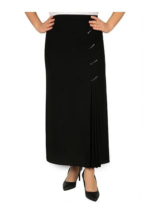 دامن حجاب مشکی زنانه بافتنی Butik - کد 316661038