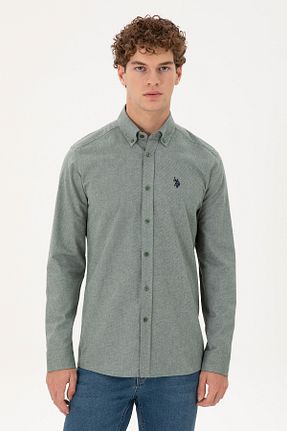 پیراهن سبز مردانه رگولار U.S. Polo Assn. - کد 871284976