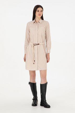 لباس بژ زنانه بافتنی U.S. Polo Assn. - کد 871289778