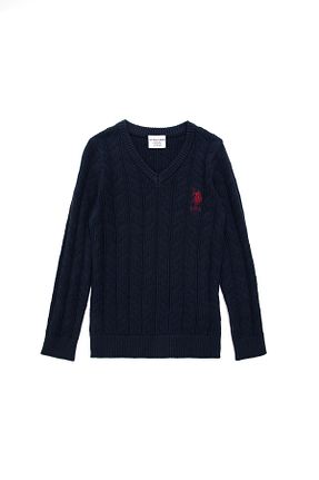 پلیور سرمه ای بچه گانه ساده U.S. Polo Assn. - کد 871280537