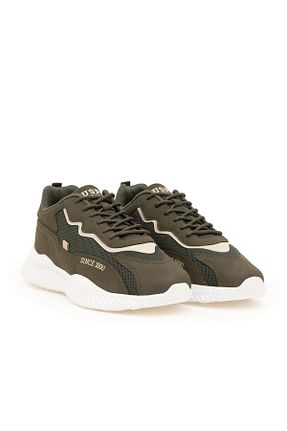 کفش اسنیکر خاکی مردانه بند دار U.S. Polo Assn. - کد 871290848