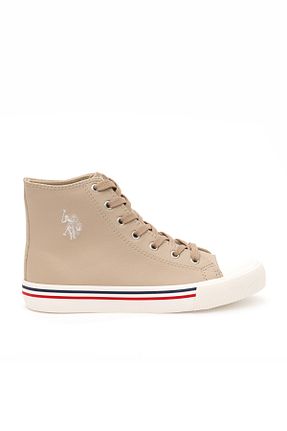 کفش اسنیکر بژ مردانه بند دار U.S. Polo Assn. - کد 871291607