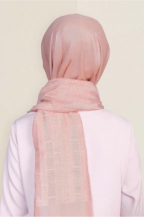شال صورتی زنانه پلی استر TRENDTESETTÜR - کد 871313606