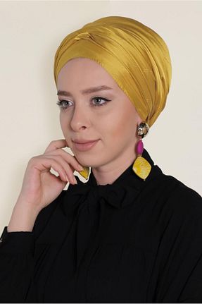 شال طلائی زنانه پلی استر TRENDTESETTÜR - کد 871313654