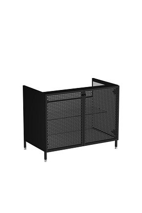 قفسه حمام مشکی چوب VitrA - کد 315998544
