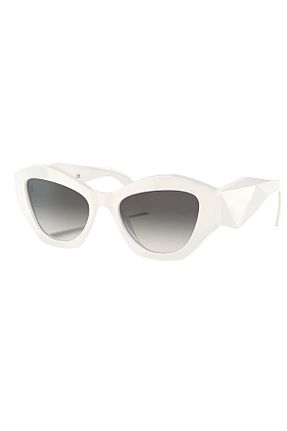 عینک آفتابی سفید زنانه UV400 Eyesofia - کد 827684509