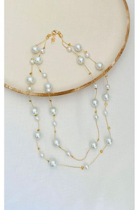 گردنبند جواهر طلائی زنانه فلزی Sacha Accessories - کد 871333877