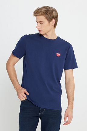 تیشرت سرمه ای مردانه رگولار Wrangler - کد 769594815
