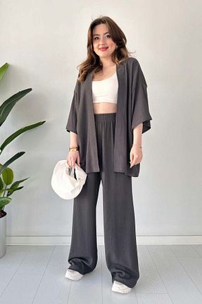 لباس طوسی زنانه بافتنی MaziButik - کد 816505956
