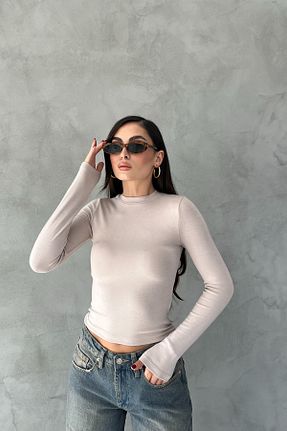 بادی بژ زنانه یقه دوچرخه Seda Yalçın Atelier - کد 871326098