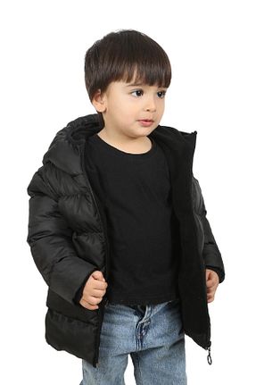 کاپشن مشکی بچه گانه پارکا freemen - کد 664344234