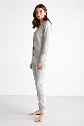 ست لباس راحتی طوسی زنانه ساده U.S. Polo Assn. - کد 755606750