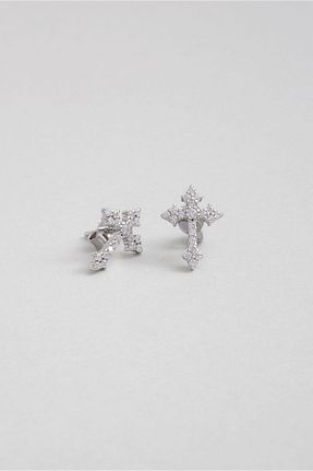 گوشواره نقره سفید زنانه 925 عیار So Chic - کد 871340674