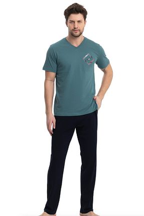 ست لباس راحتی سبز مردانه چاپی Erse - کد 842169208