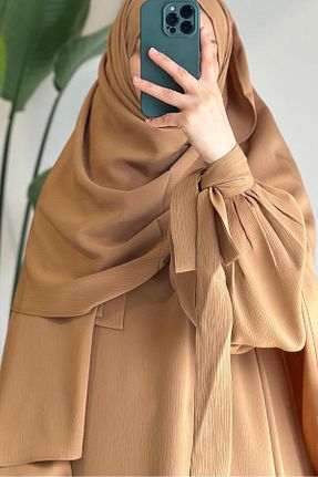 شال بژ زنانه پنبه ای ANDE - کد 871338858