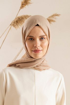 شال بژ زنانه پلی استر JAWEL - کد 771678446